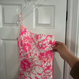 Jovani long sequence prom dress